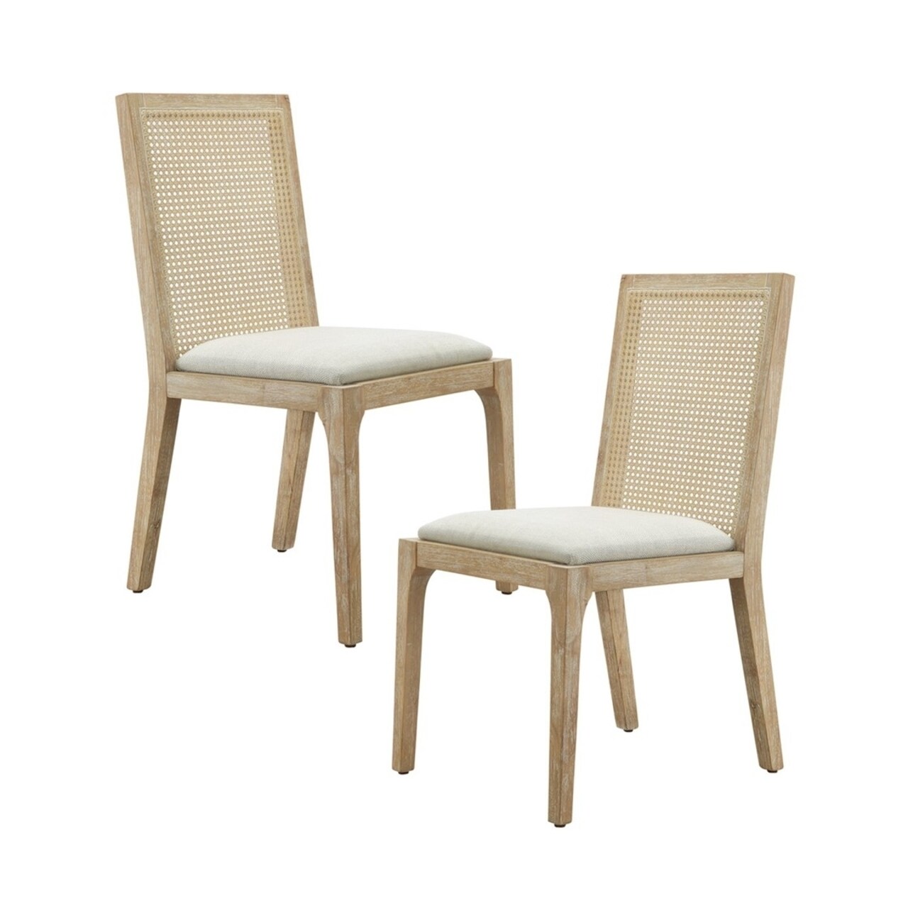 Gracie Mills Reid Farmhouse Cane Back Dining Chair Set - Grace-13647